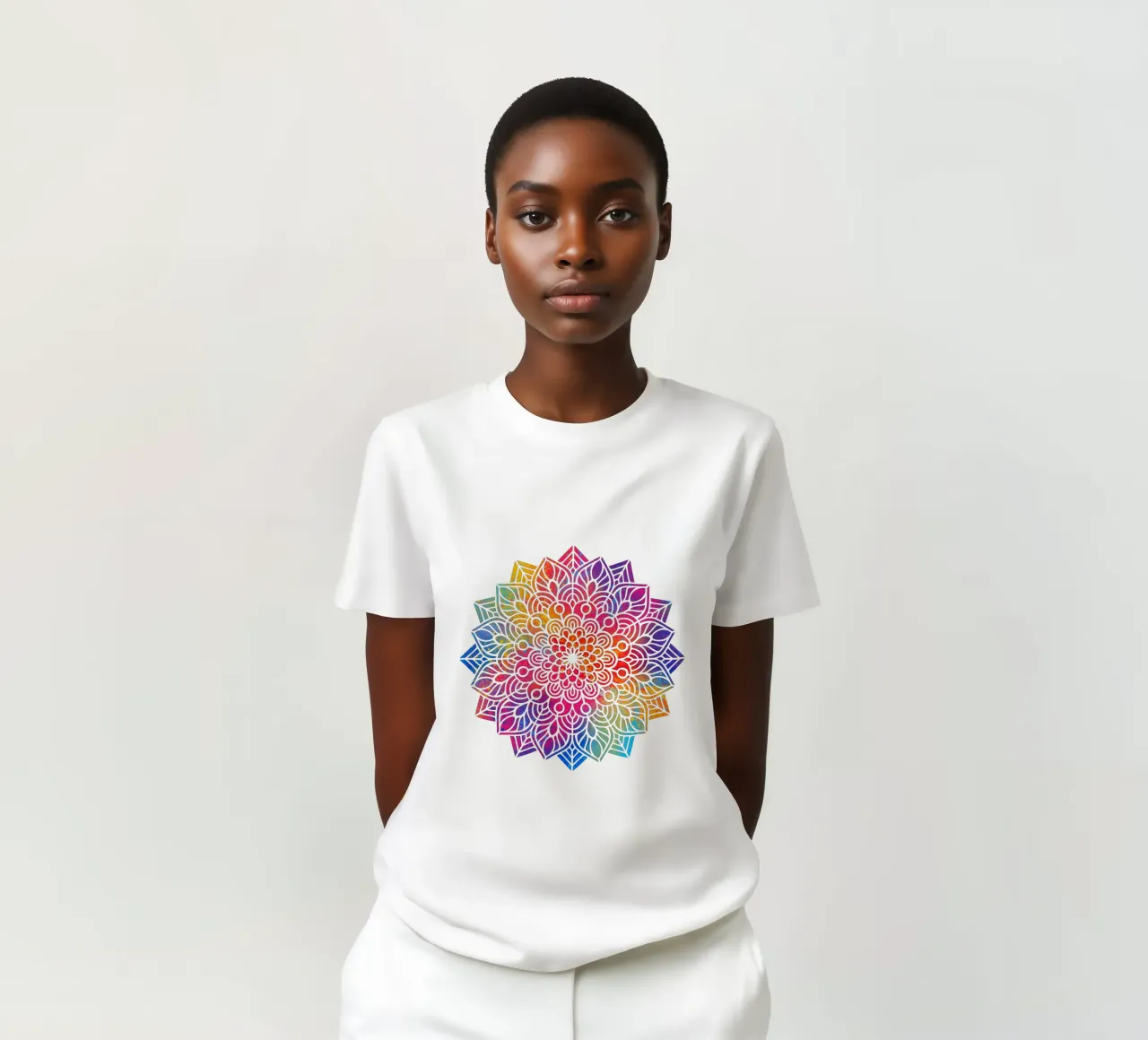 Mandala arcobaleno t-shirt da Spiritual Touch