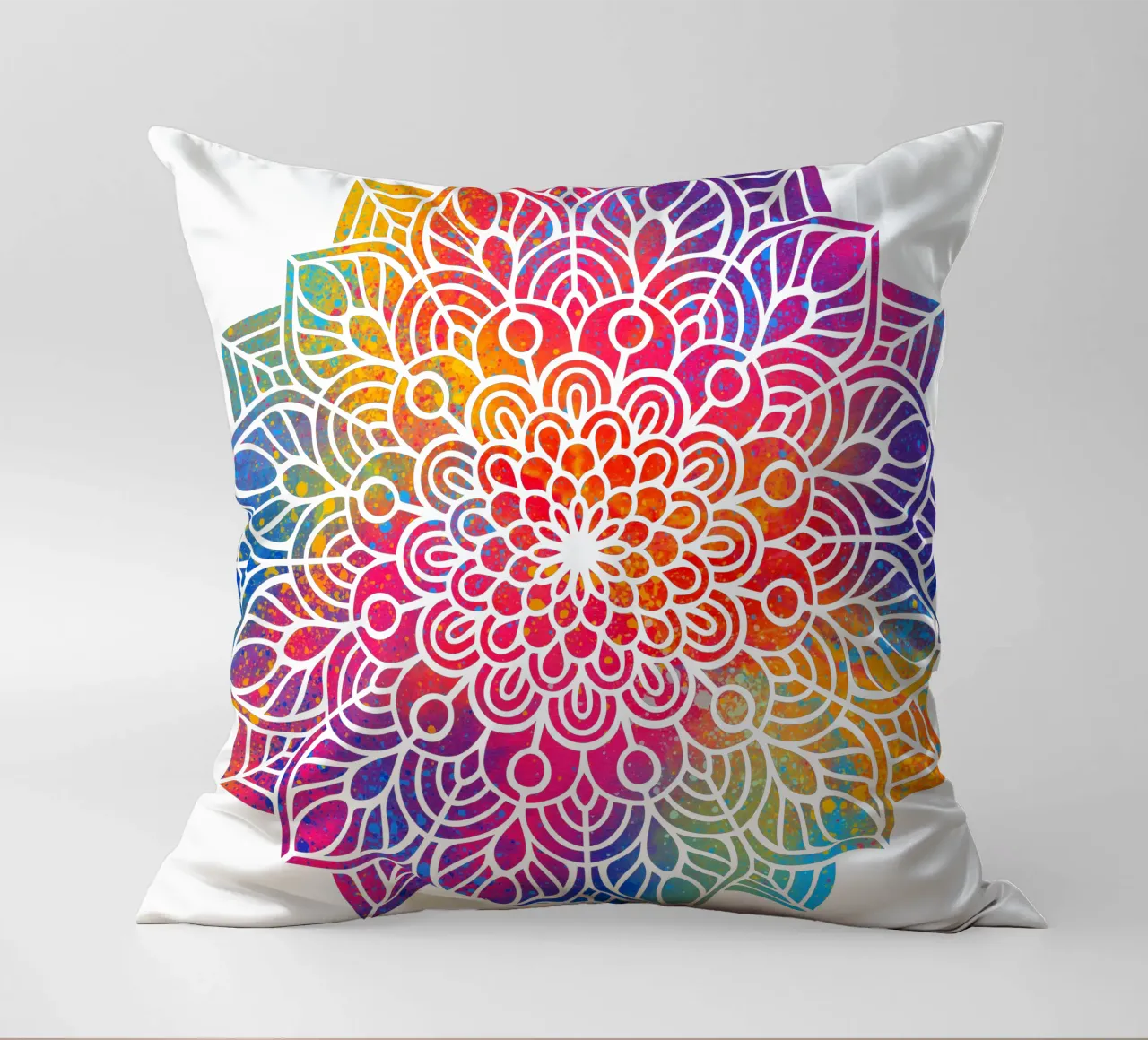 Mandala arcobaleno cuscino da Spiritual Touch