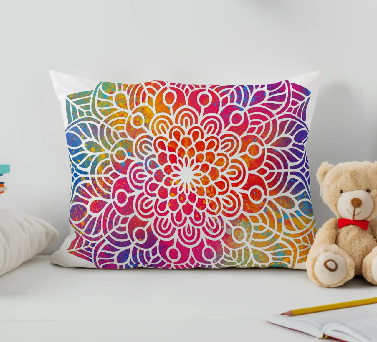 Mandala arcobaleno cuscino da Spiritual Touch