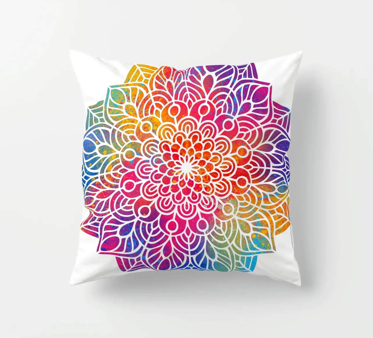 Mandala arcobaleno cuscino da Spiritual Touch