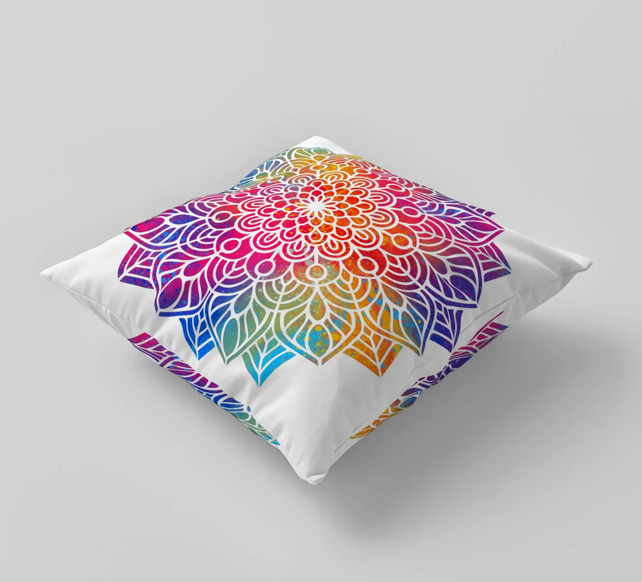 Mandala arcobaleno cuscino da Spiritual Touch