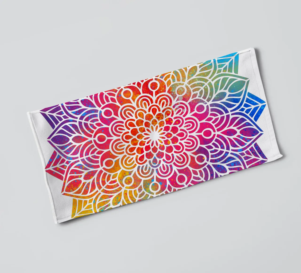Mandala arcobaleno asciugamano da bagno da Spiritual Touch