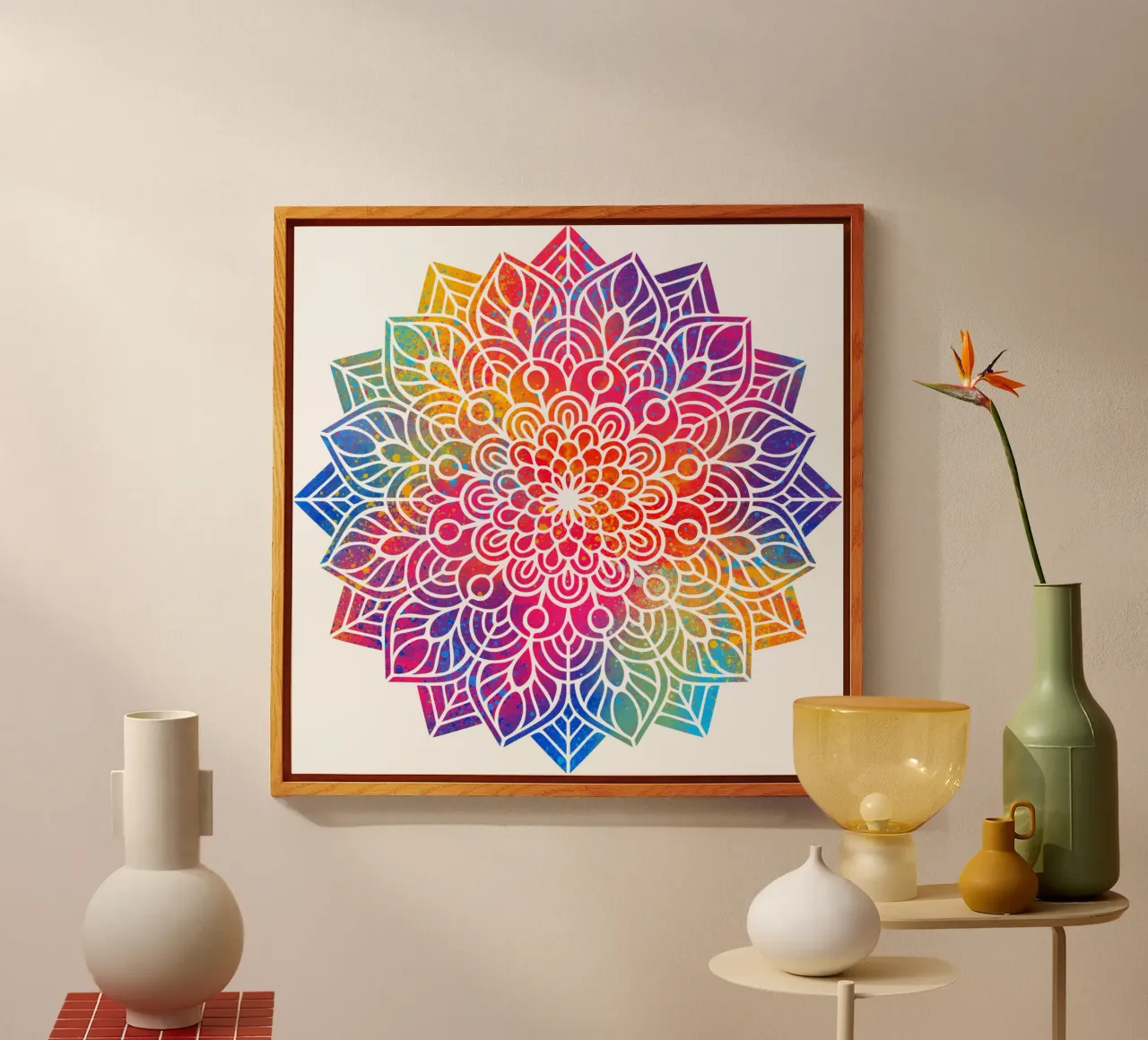 Mandala arcobaleno plexiglass da Spiritual Touch