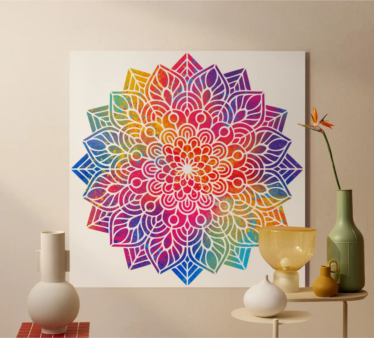 Mandala arcobaleno plexiglass da Spiritual Touch