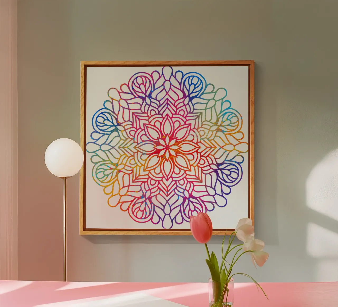 Mandala arcobaleno plexiglass da Spiritual Touch