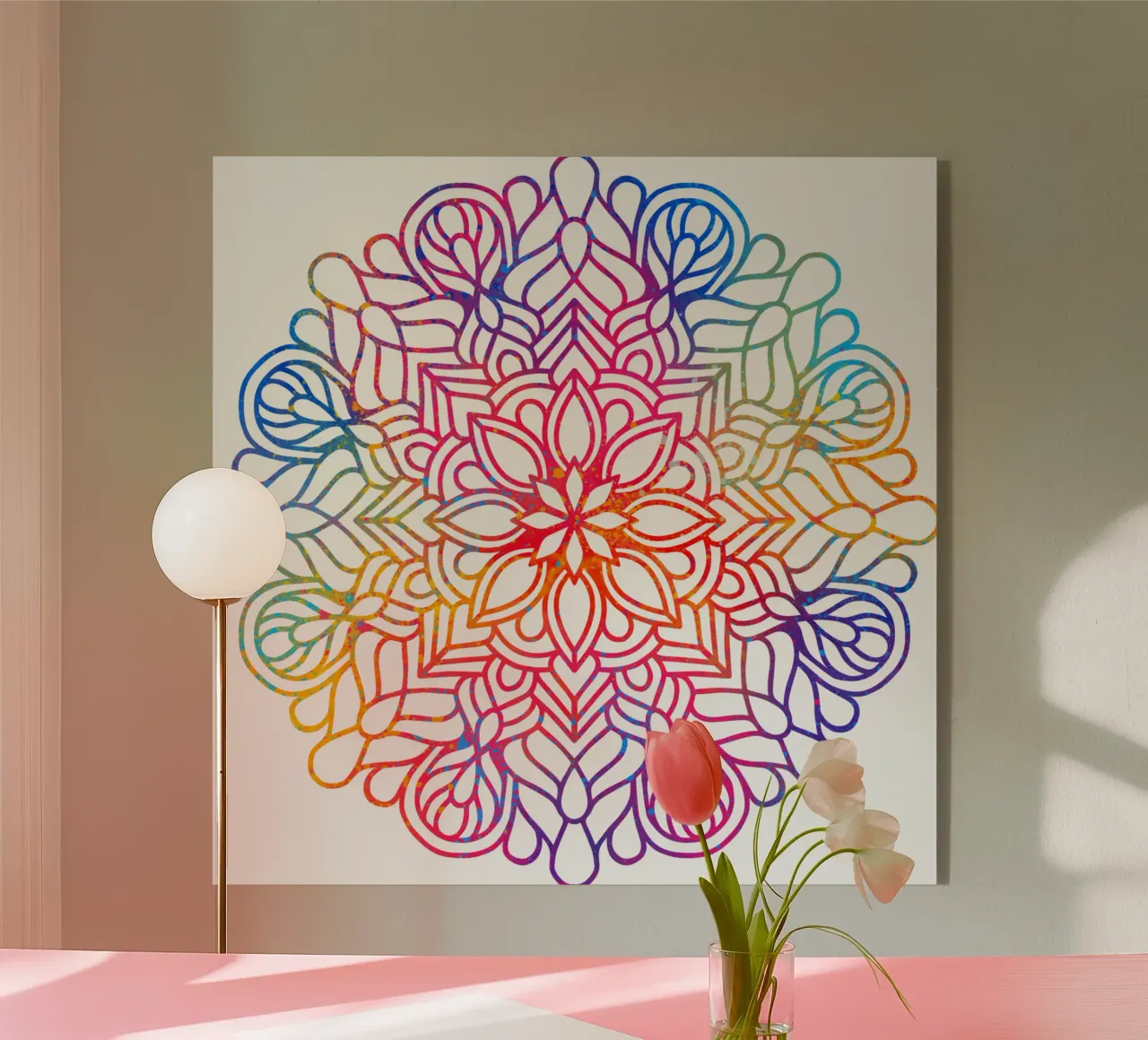 Mandala arcobaleno plexiglass da Spiritual Touch