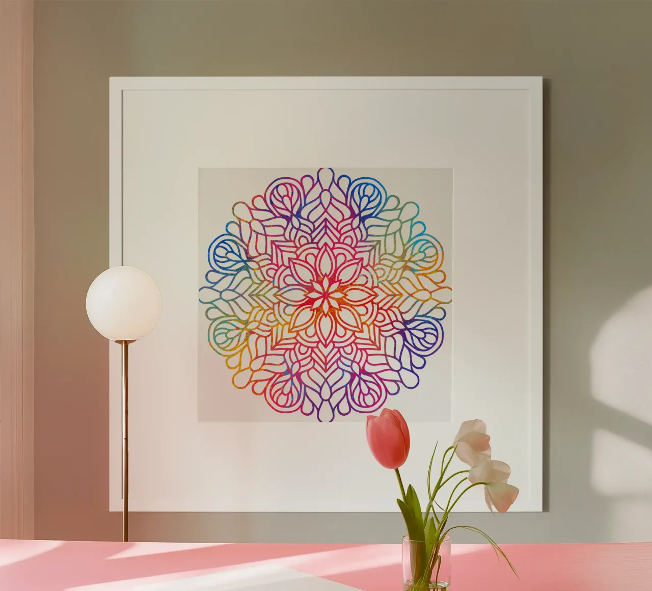 Mandala arcobaleno carta hahnemühle da Spiritual Touch