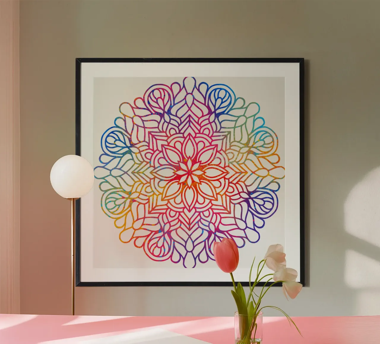 Mandala arcobaleno carta hahnemühle da Spiritual Touch