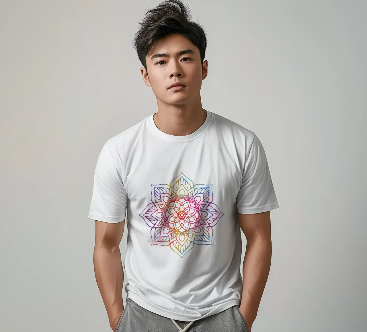 Mandala arcobaleno t-shirt da Spiritual Touch
