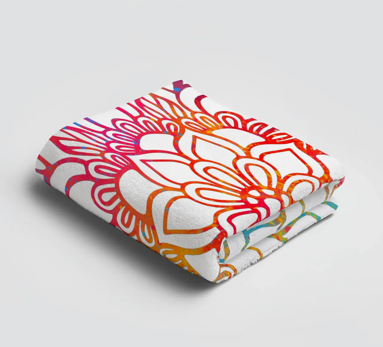 Mandala arcobaleno asciugamano da bagno da Spiritual Touch