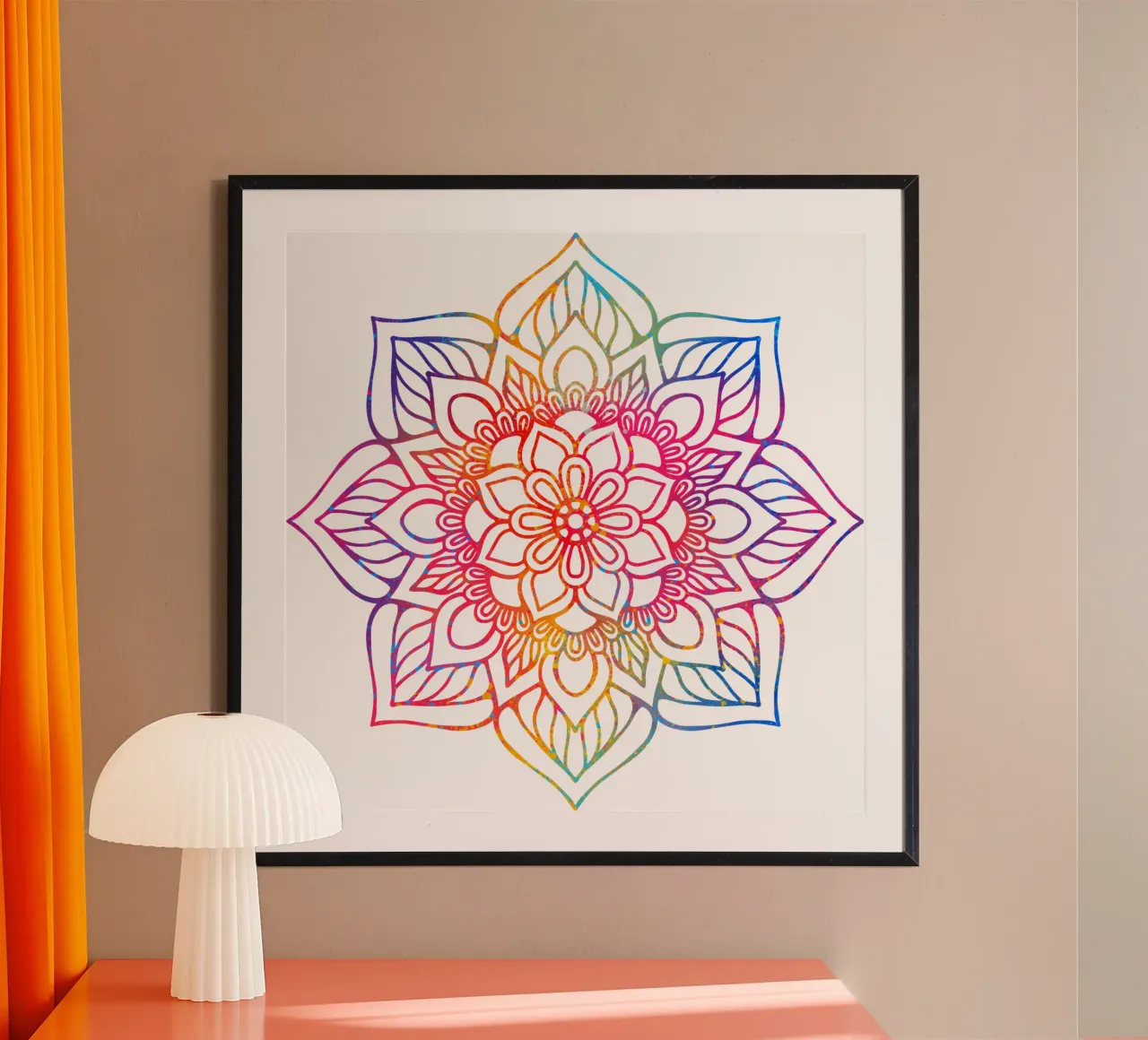 Mandala arcobaleno poster da Spiritual Touch