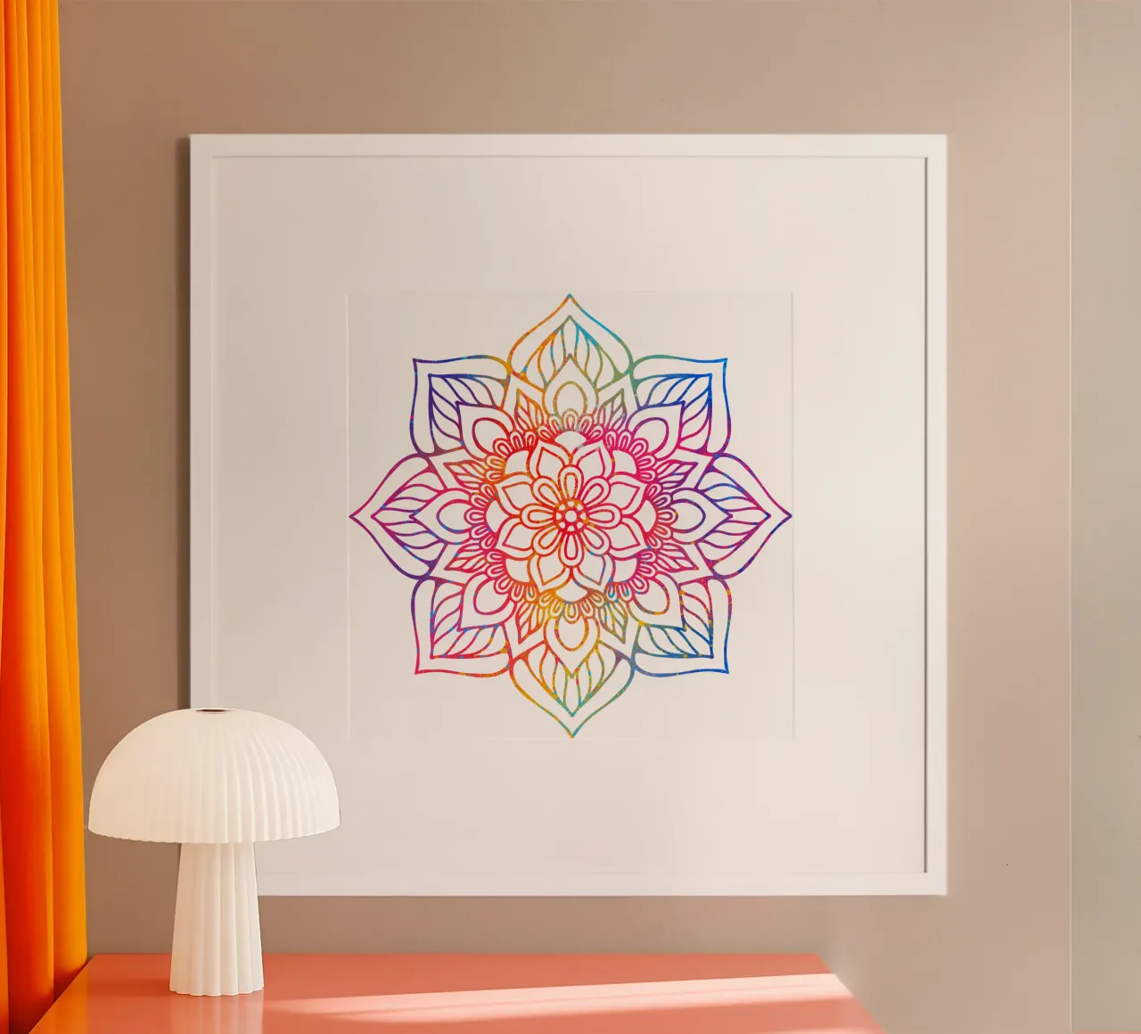 Mandala arcobaleno poster da Spiritual Touch