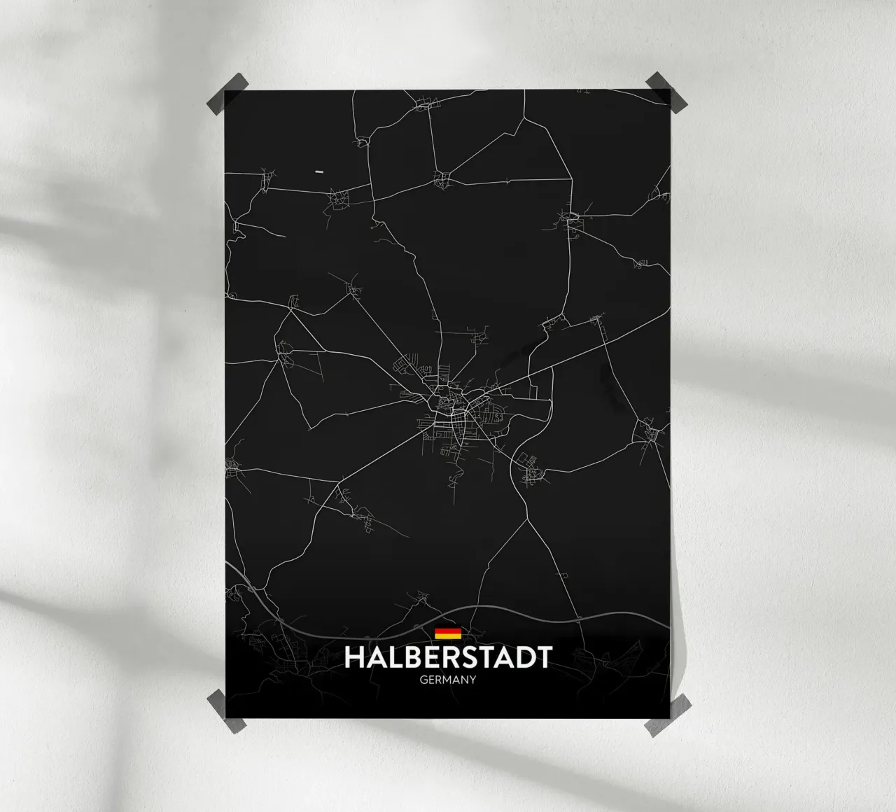 Halberstadt DE poster con telaio in plastica da Christopher Adams
