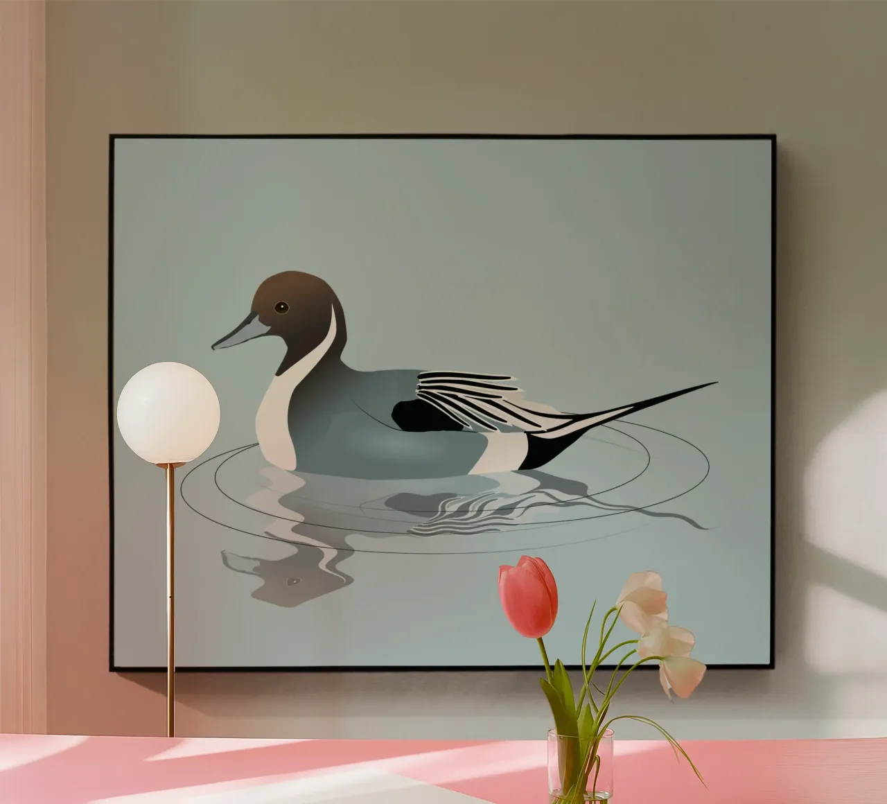 Illustrazione di un'anatra codina settentrionale plexiglass da BwiseLizzy