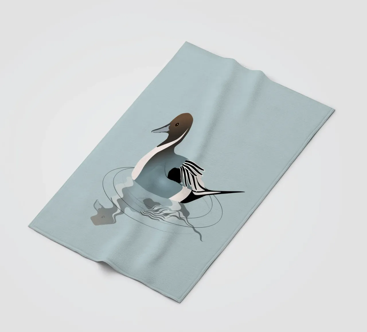 Illustrazione di un'anatra codina settentrionale coperta in pile da BwiseLizzy