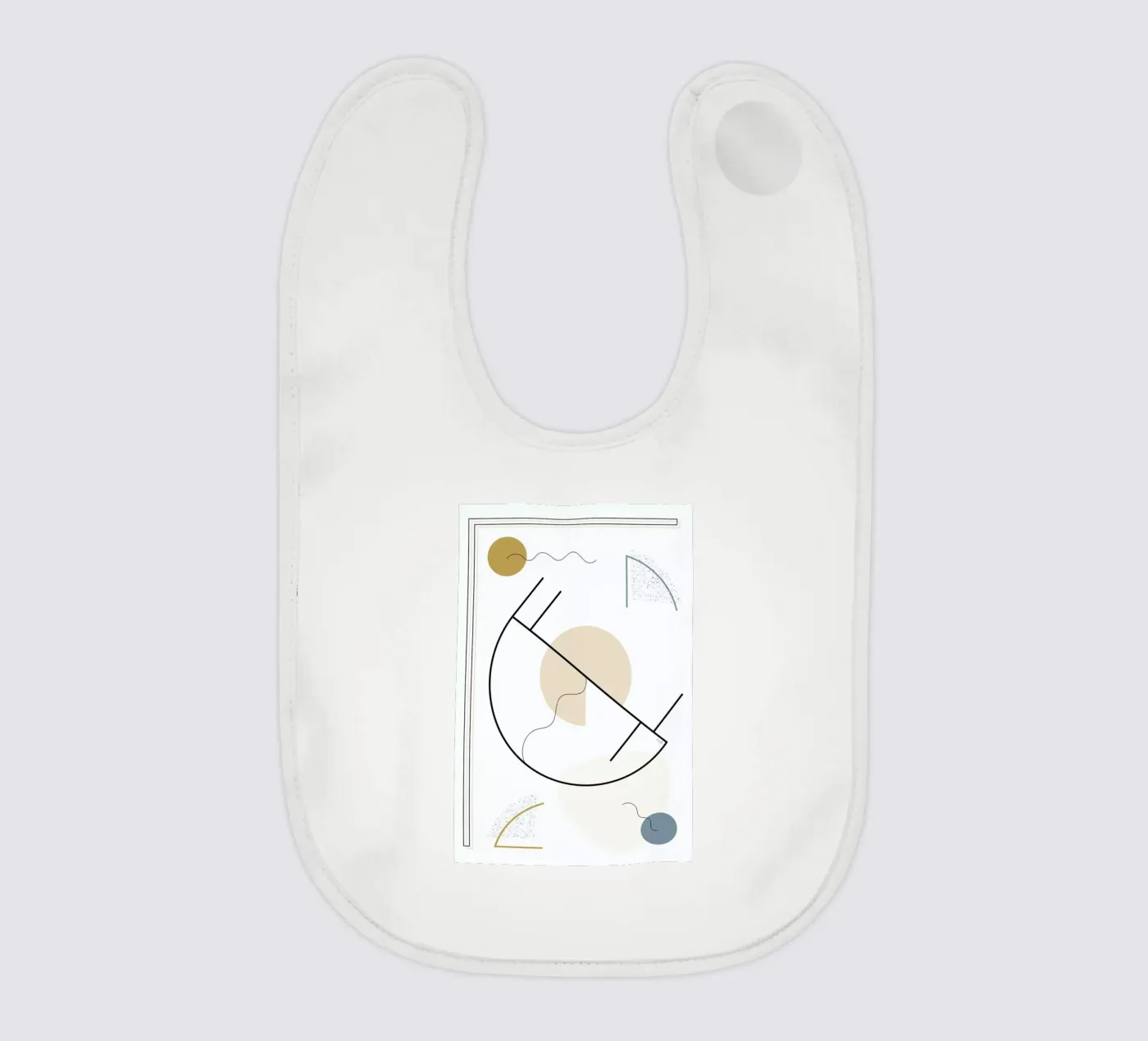 Geometric Shape baby bib by Linda Gobeta