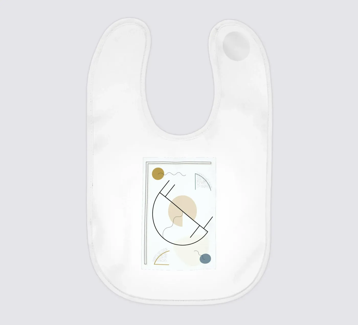 Geometric Shape baby bib by Linda Gobeta