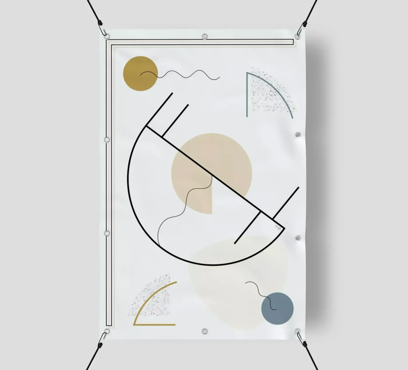 Geometric Shape telo in pvc da Linda Gobeta