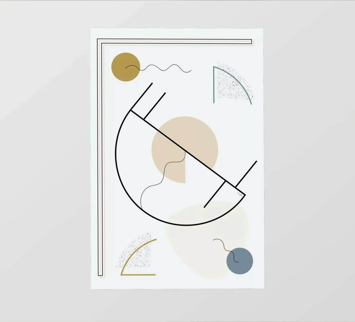 Geometric Shape telo in pvc da Linda Gobeta