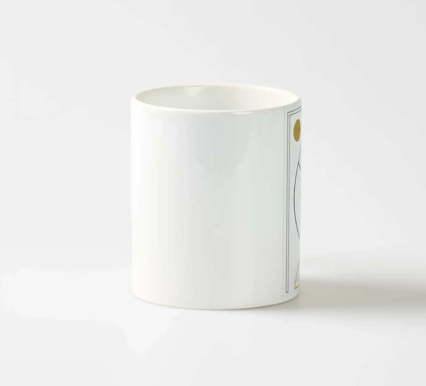 Geometric Shape ceramic mug by Linda Gobeta