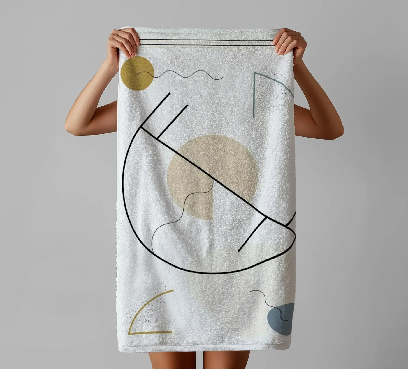 Geometric Shape towel by Linda Gobeta