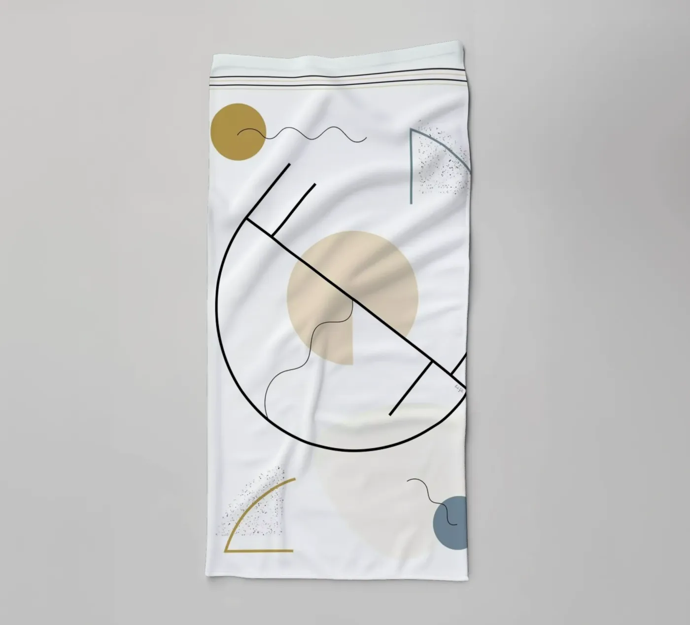 Geometric Shape towel by Linda Gobeta