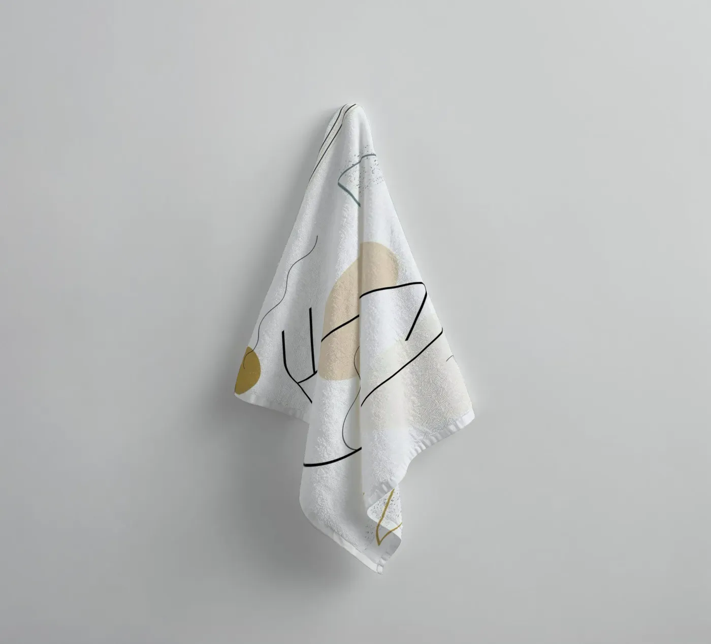 Geometric Shape badhanddoek van Linda Gobeta