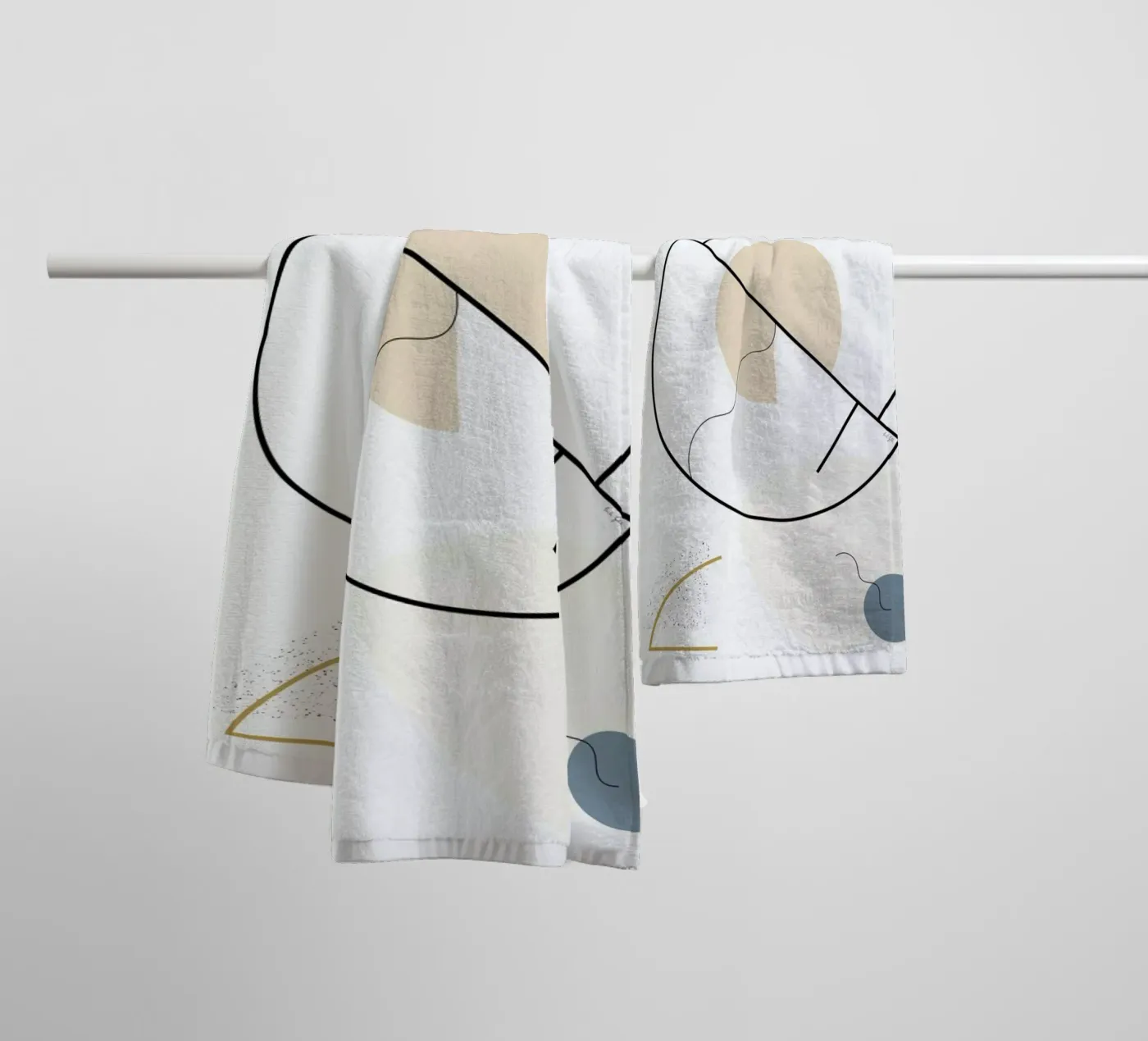 Geometric Shape towel by Linda Gobeta