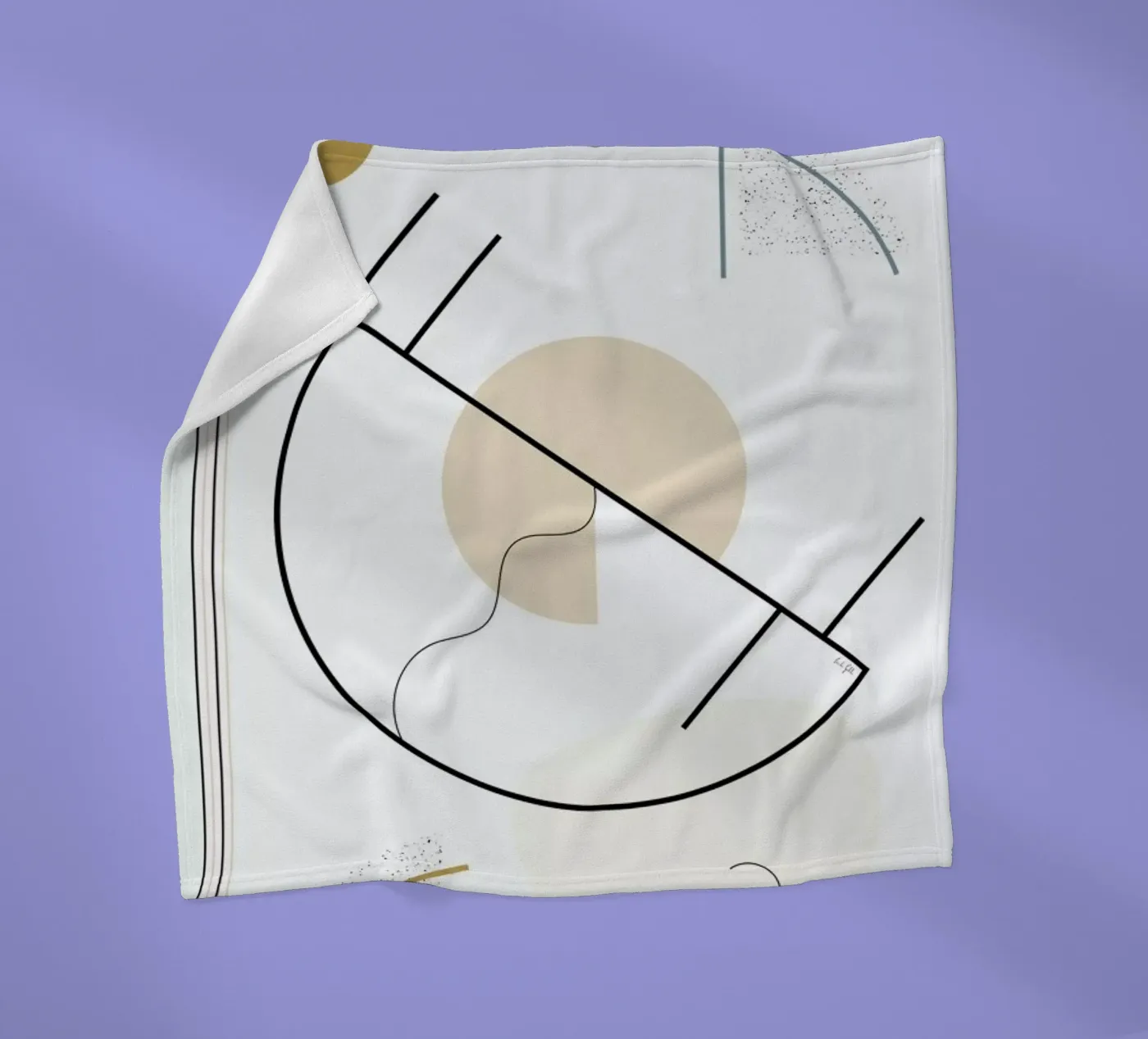 Geometric Shape fleecedeken van Linda Gobeta