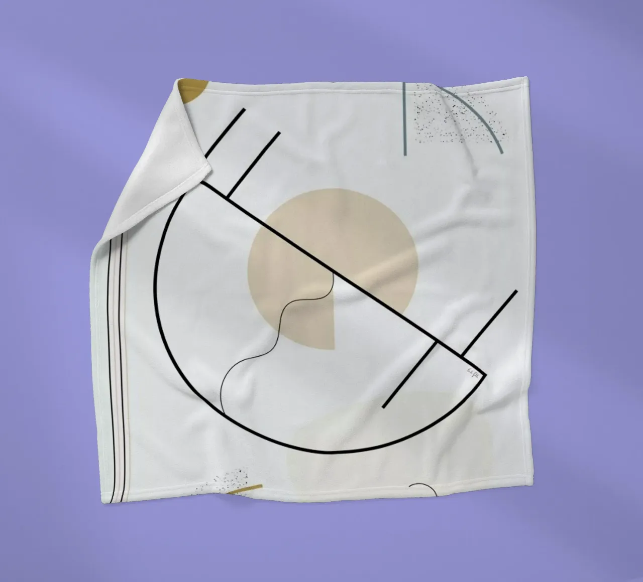 Geometric Shape Fleecedecke von Linda Gobeta