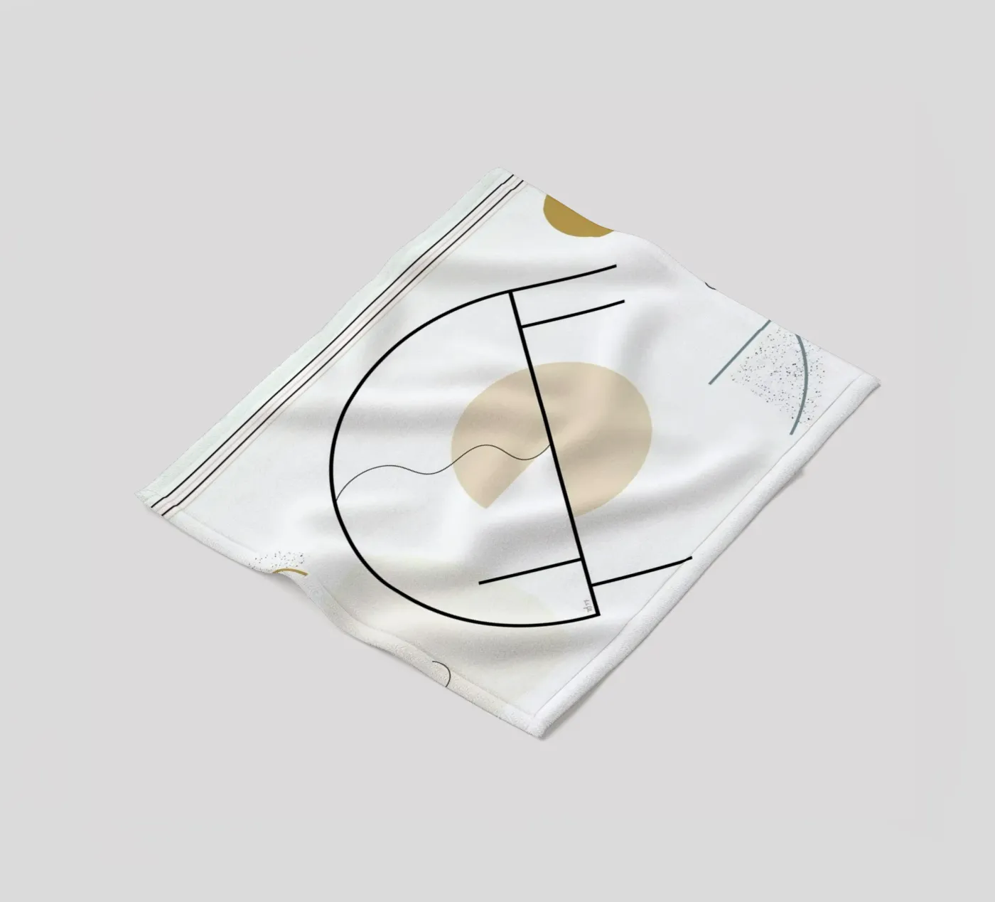 Geometric Shape fleecedeken van Linda Gobeta