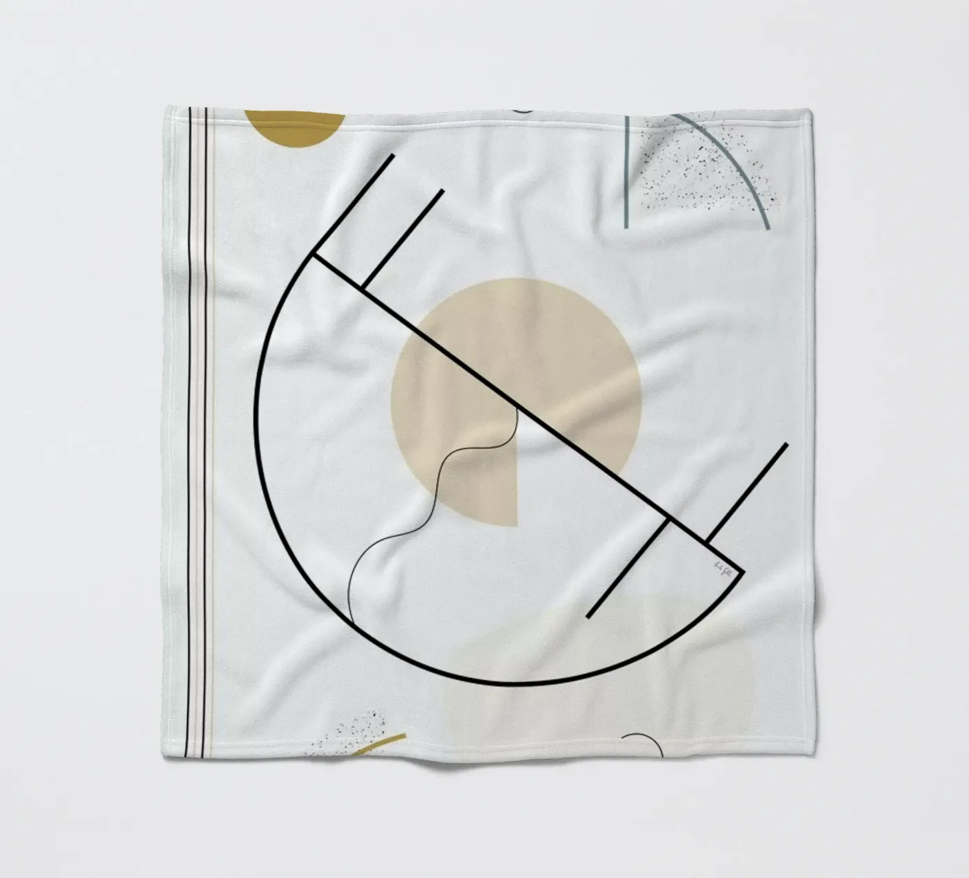 Geometric Shape plaid polaire de Linda Gobeta