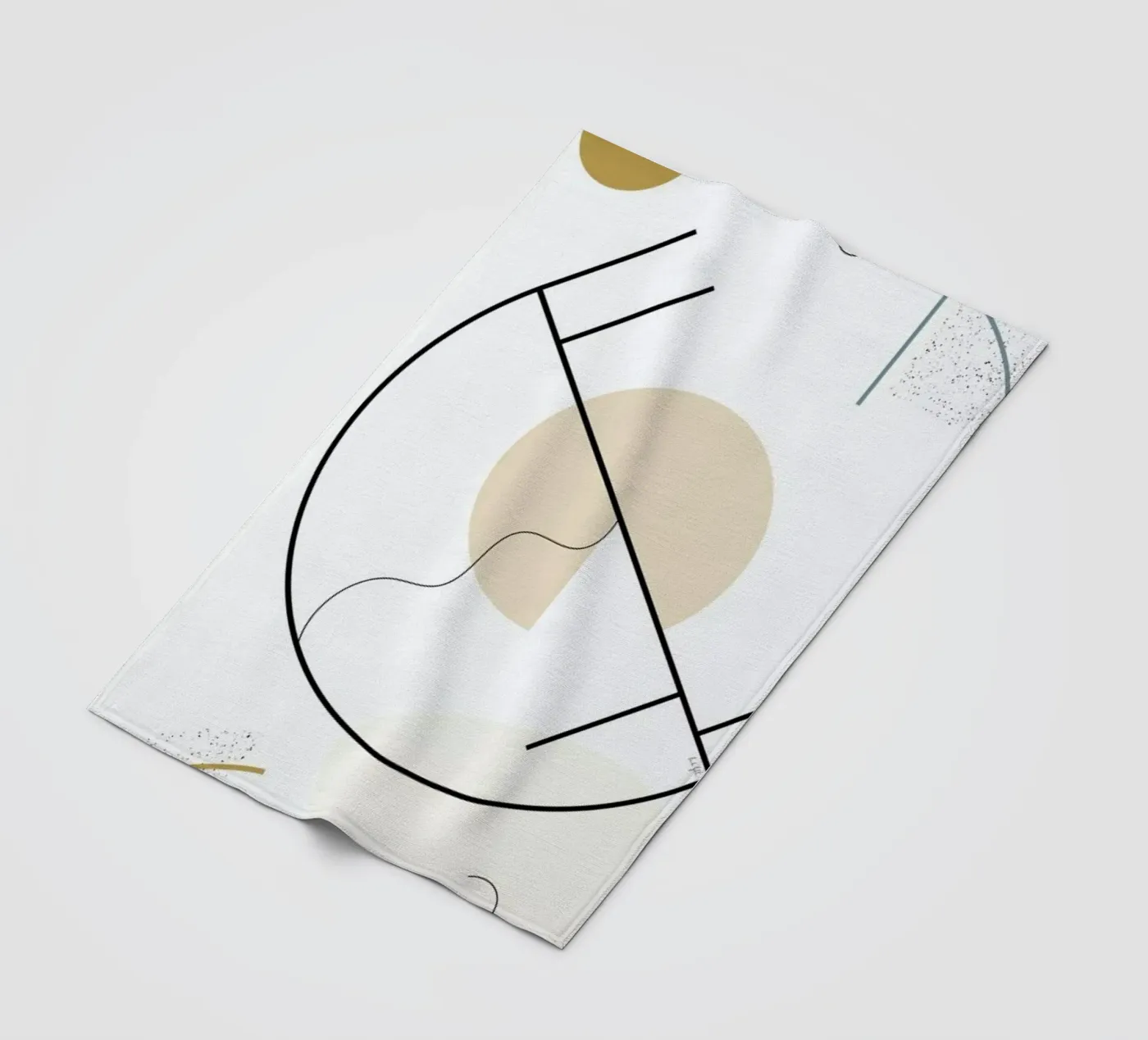 Geometric Shape plaid polaire de Linda Gobeta