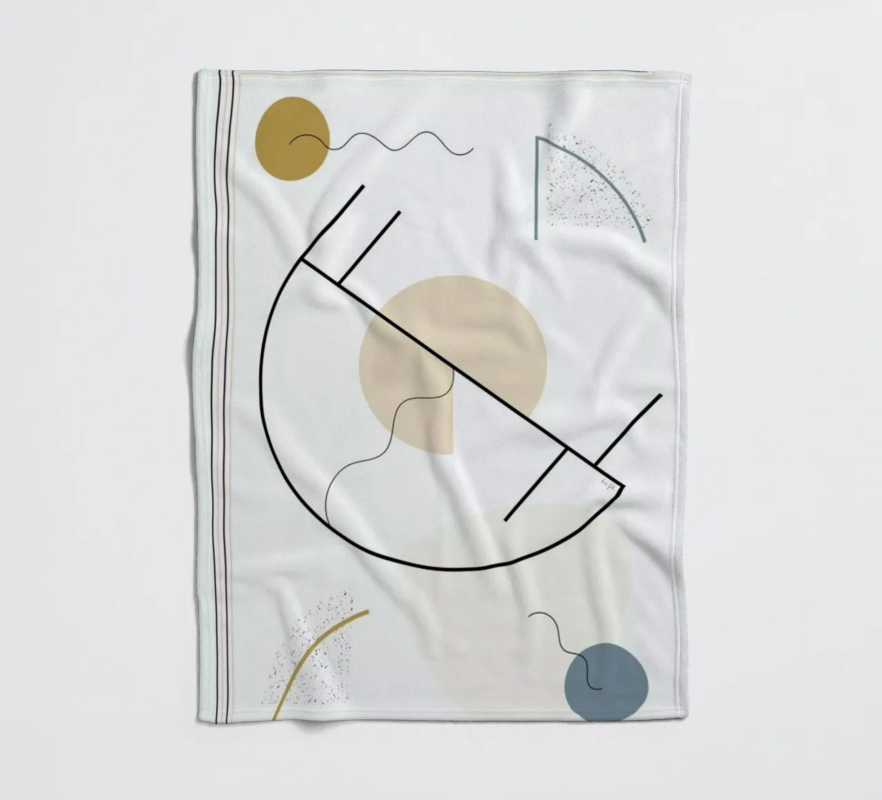 Geometric Shape Fleecedecke von Linda Gobeta