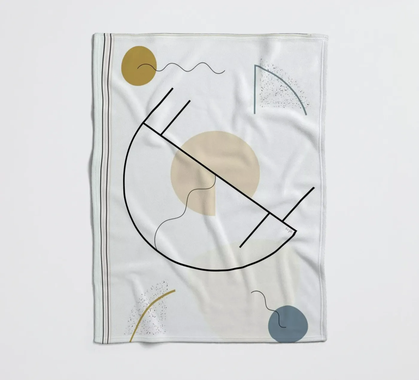 Geometric Shape fleecedeken van Linda Gobeta