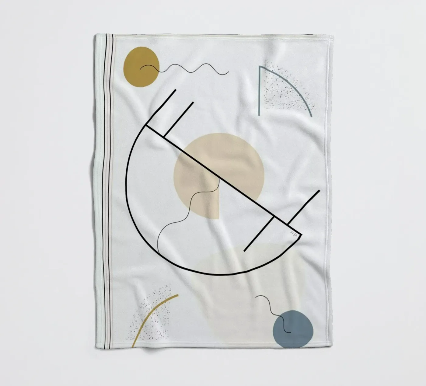 Geometric Shape plaid polaire de Linda Gobeta