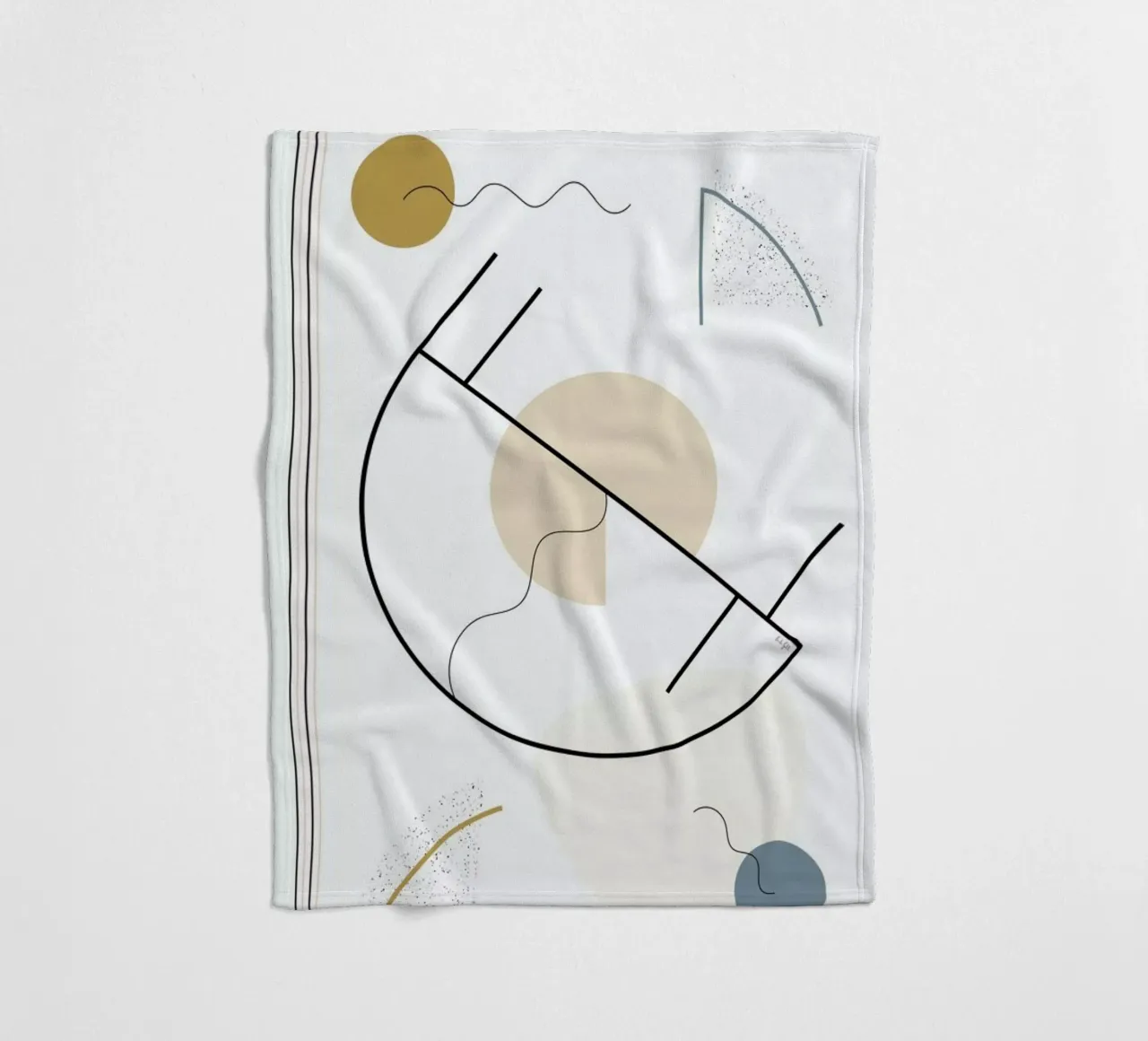 Geometric Shape Fleecedecke von Linda Gobeta