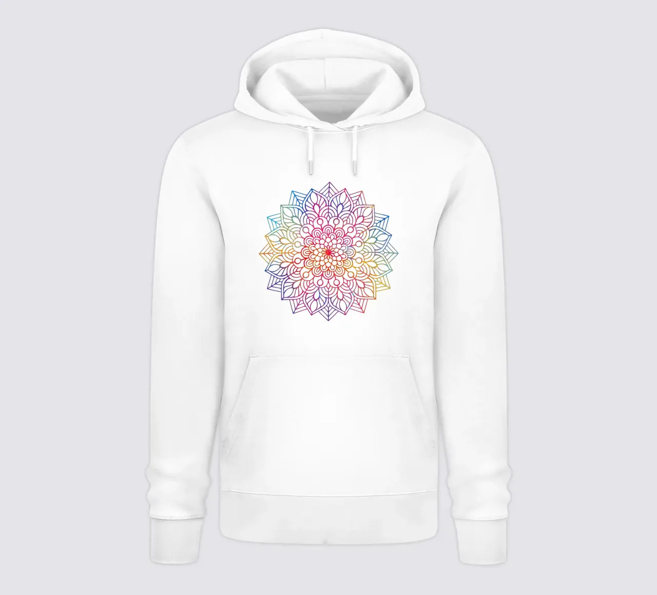 Mandala arcobaleno felpa con cappuccio da Spiritual Touch