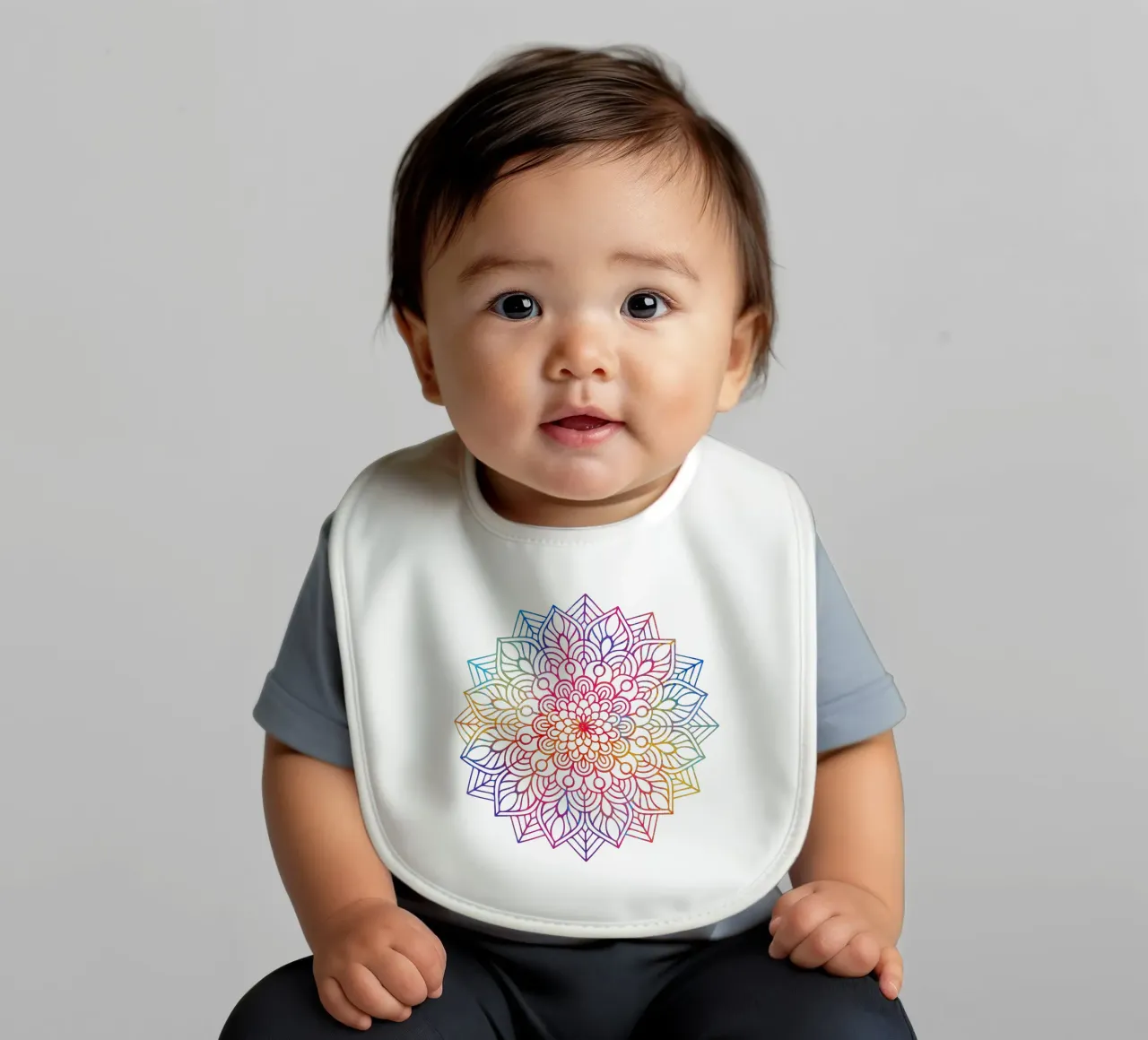 Mandala arcobaleno bavaglino da Spiritual Touch