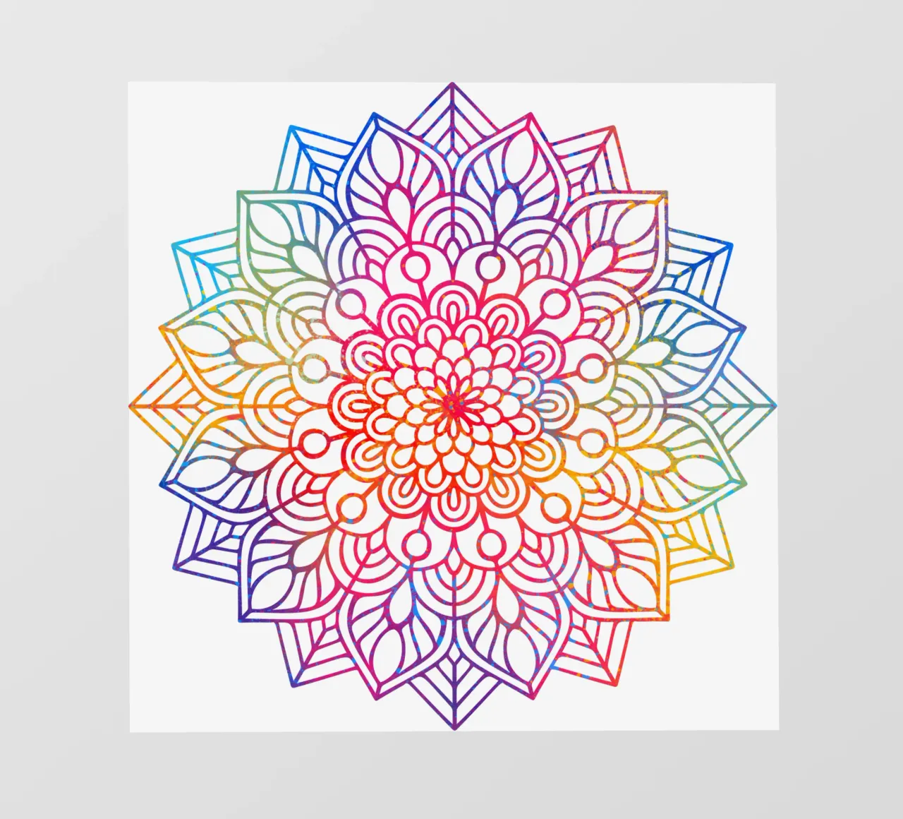 Mandala arcobaleno telo in pvc da Spiritual Touch