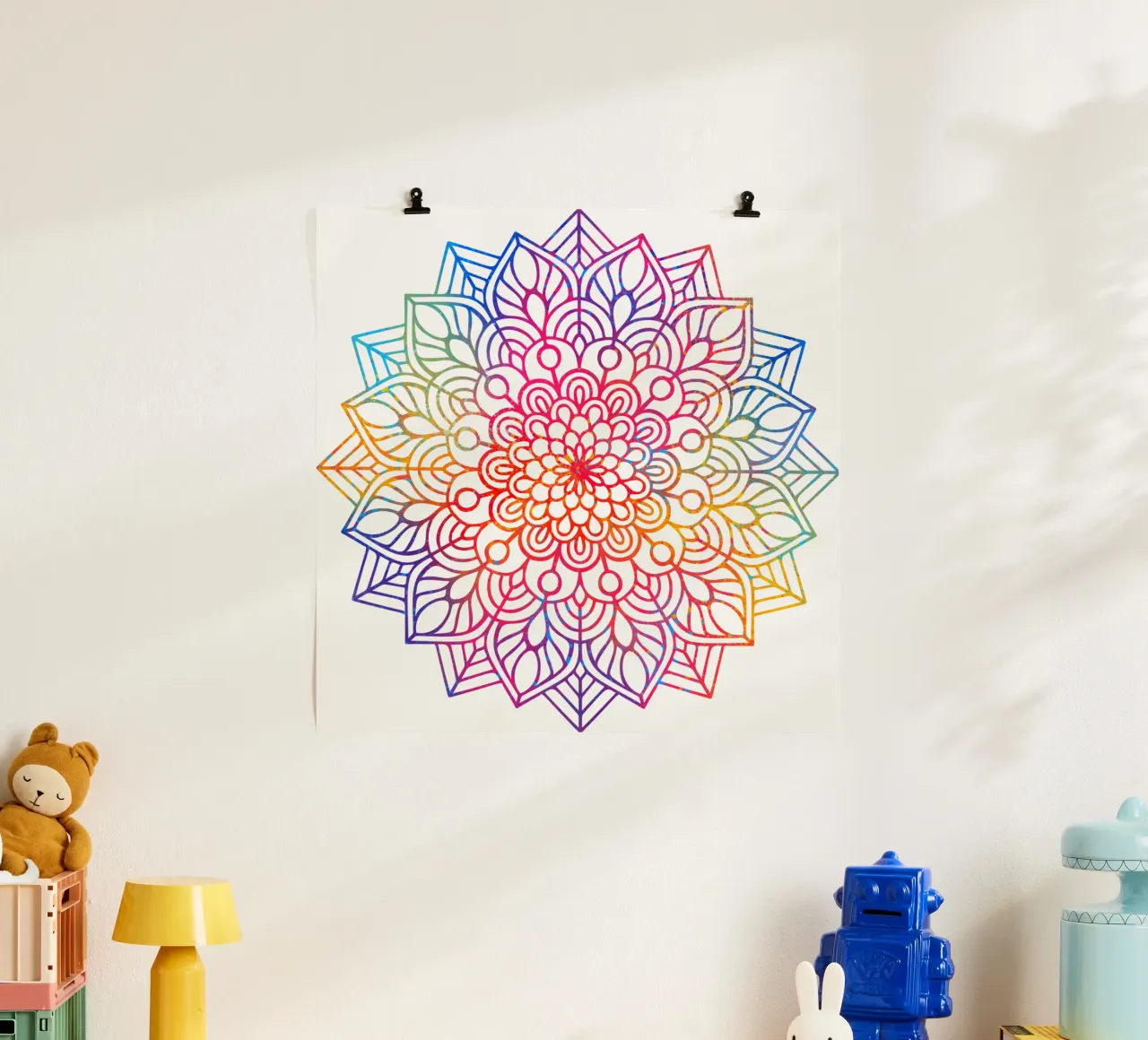 Mandala arcobaleno carta hahnemühle da Spiritual Touch