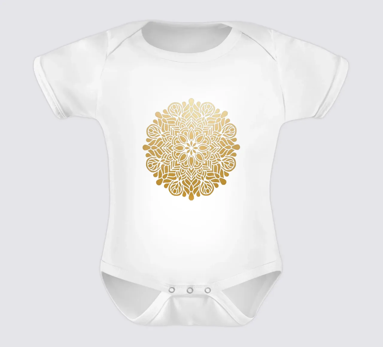 Mandala d'oro body neonato maniche corte da Spiritual Touch