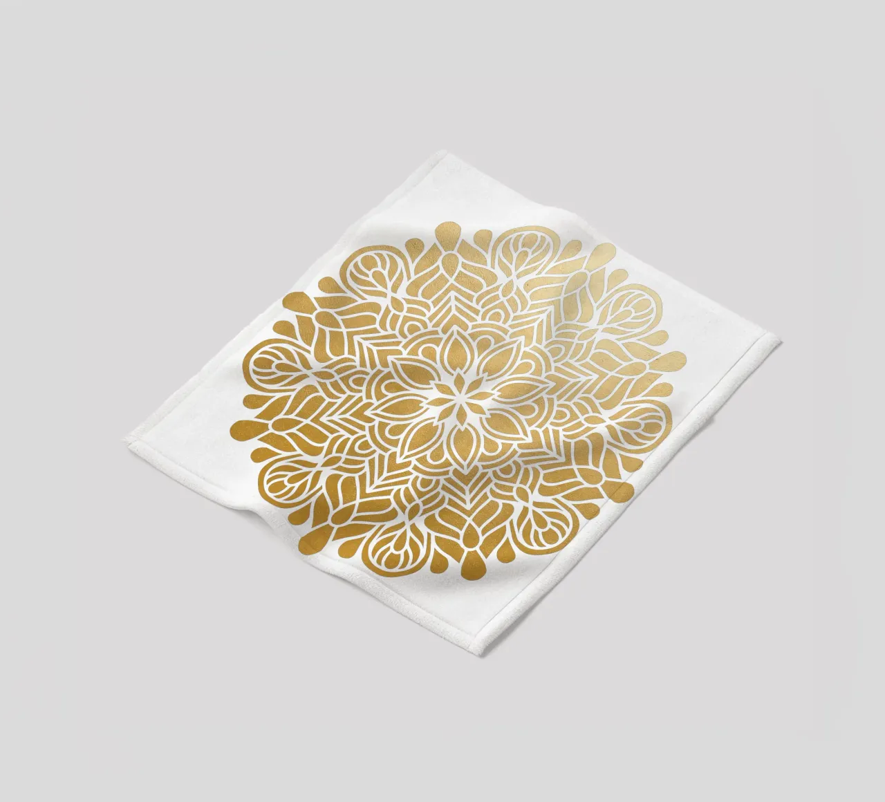 Mandala d'oro coperta in pile da Spiritual Touch