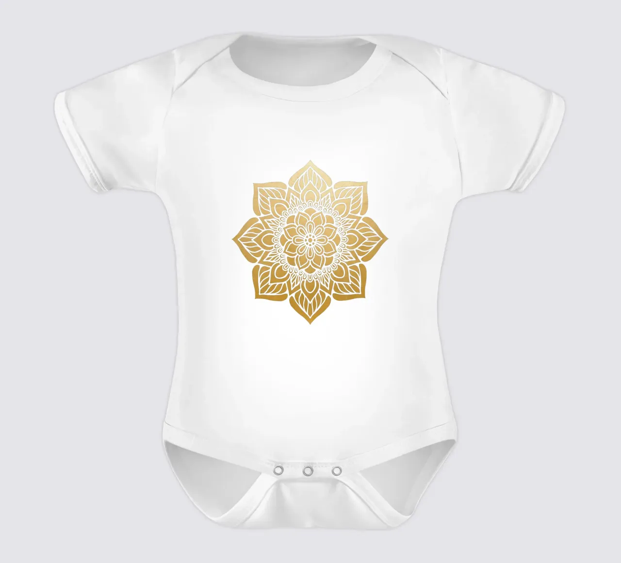 Mandala d'oro body neonato maniche corte da Spiritual Touch
