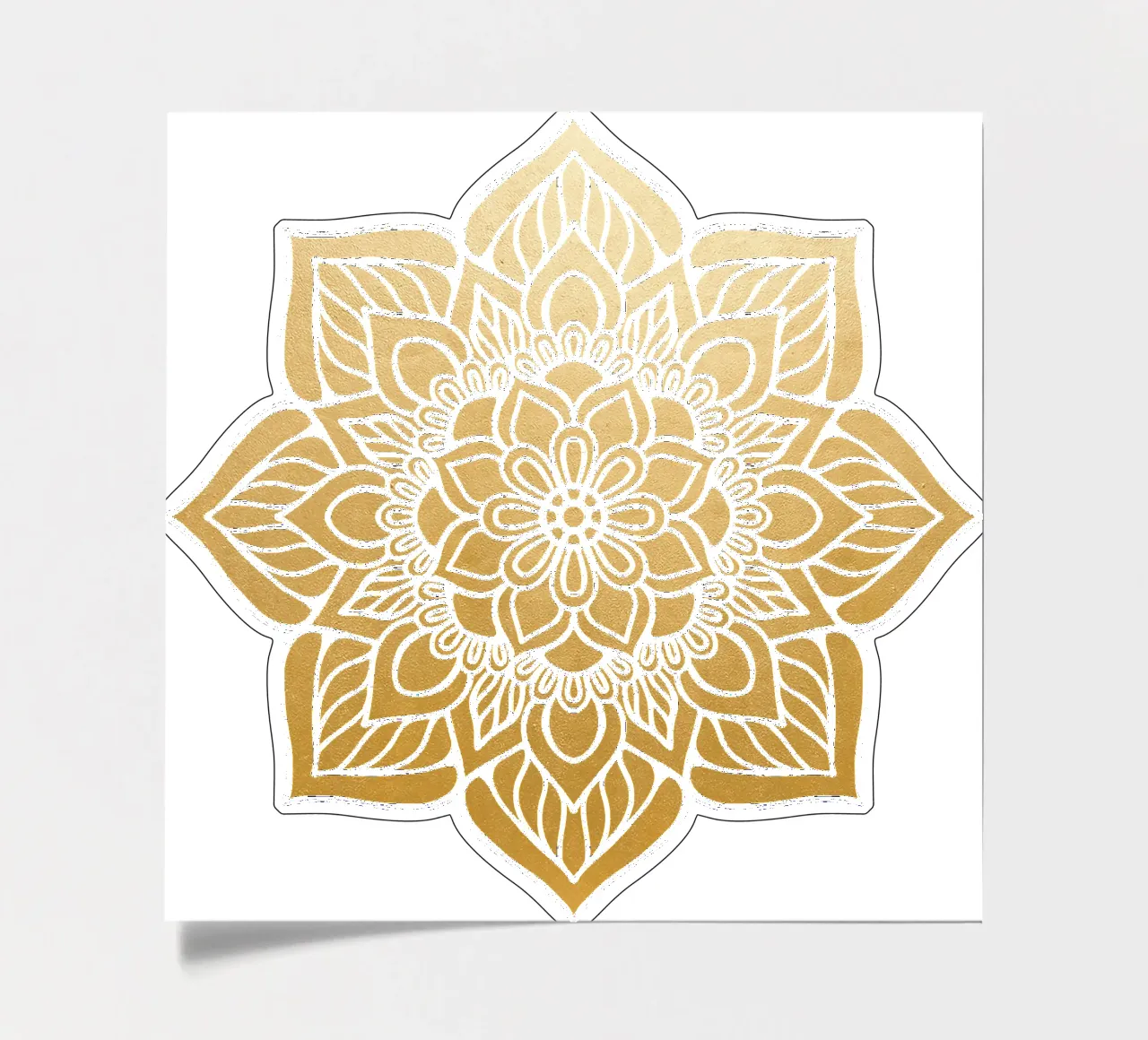 Golden Mandala sticker sheet by Spiritual Touch