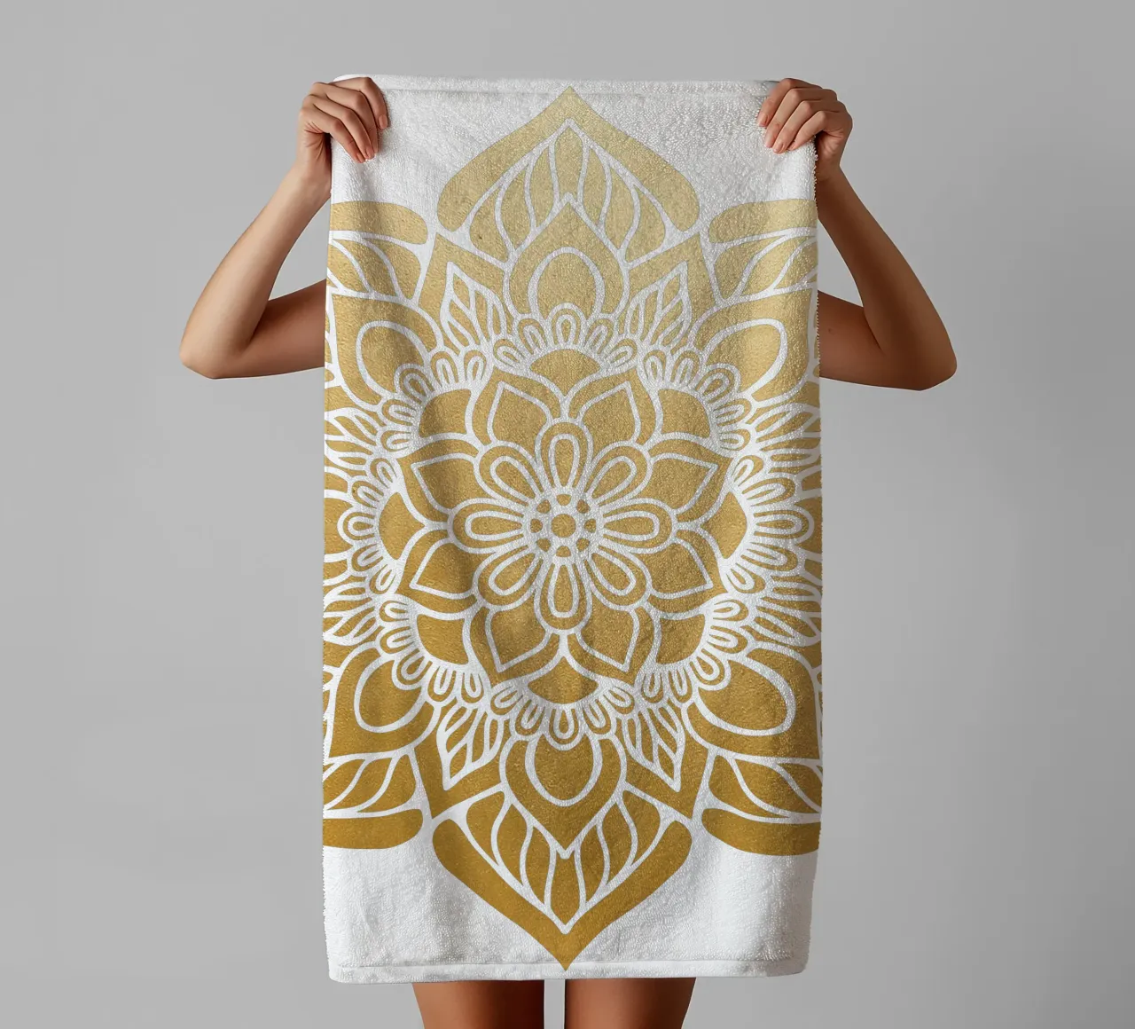 Mandala d'oro asciugamano da bagno da Spiritual Touch