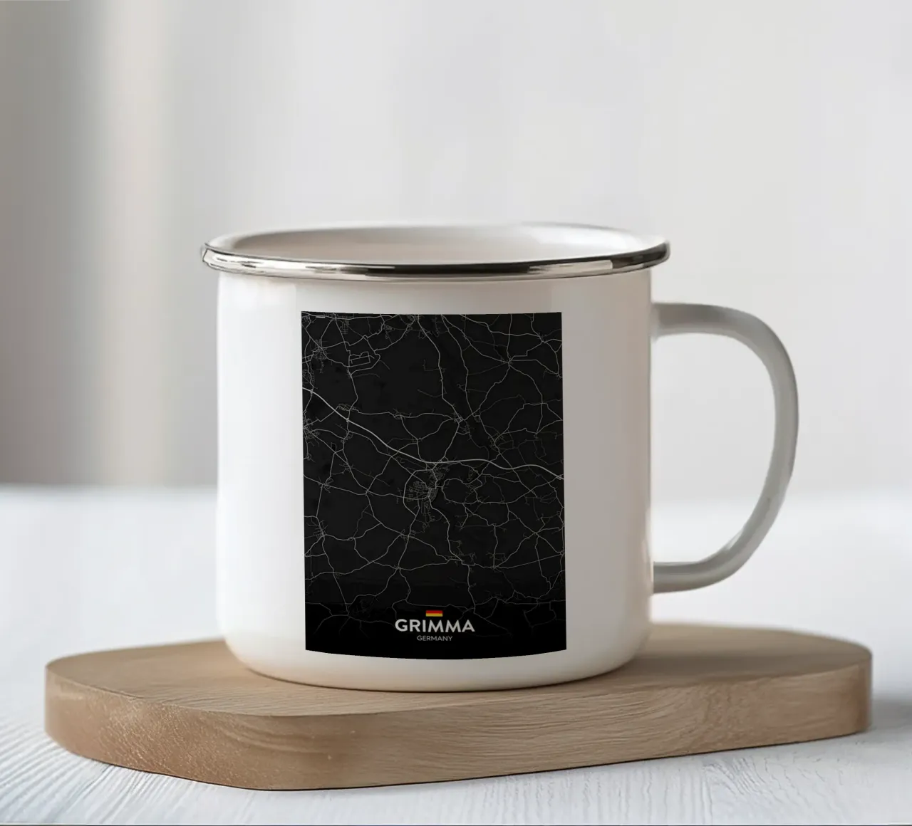 Grimma DE tazza in smalto da Christopher Adams