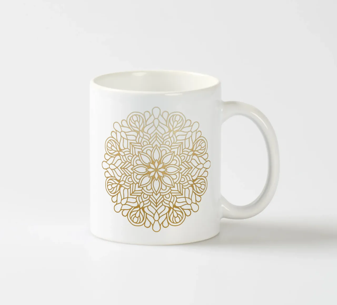 Mandala d'oro tazza in ceramica da Spiritual Touch