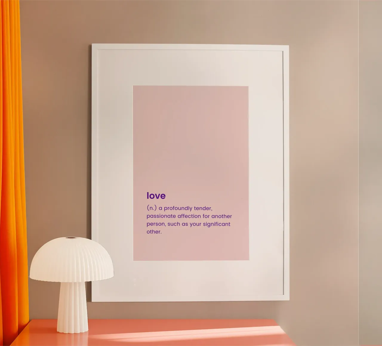 For Your Partner poster con telaio in alluminio da Studio One