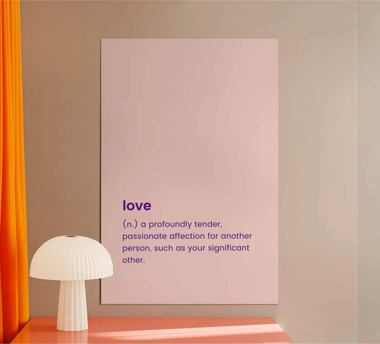 For Your Partner poster con telaio in alluminio da Studio One